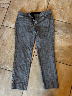 Banana Republic Black and Gray Plaid Dress Pants - Sloan